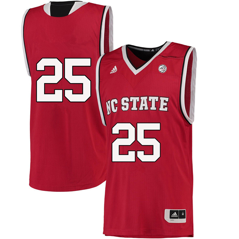 Men #25 Dereck Whittenburg NC State Wolfpack College Basketball Jerseys-Red